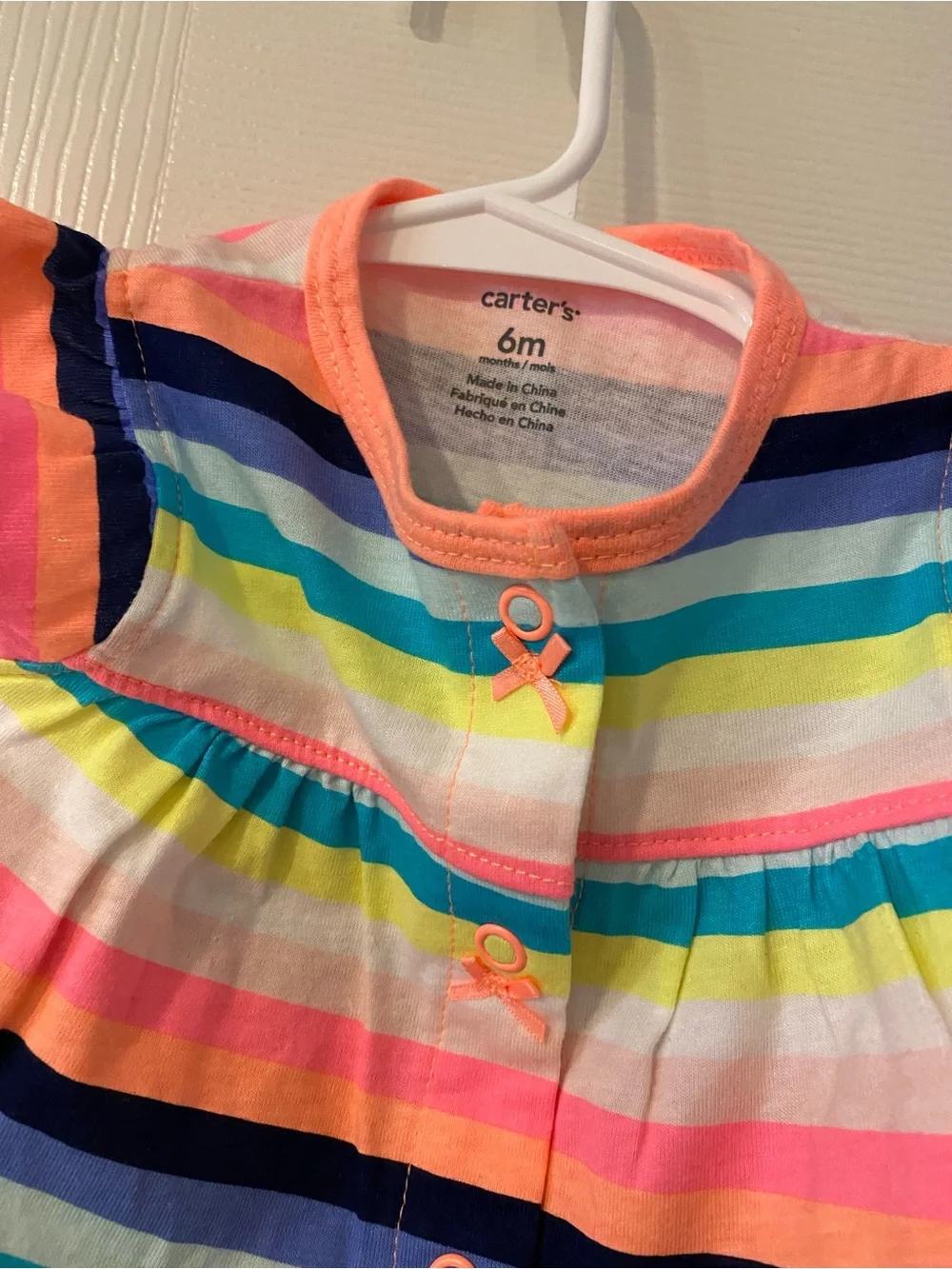 6 Month Button Up Onesie Romper